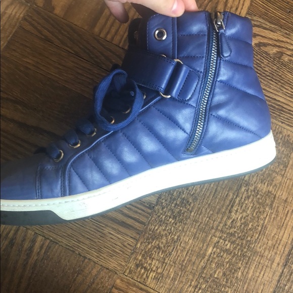 royal blue prada sneakers